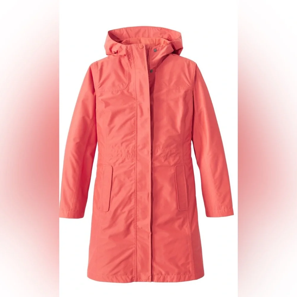 LL BEAN Women’s H2O OFF Raincoat, Mesh Lined - Picture 1 of 4